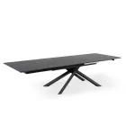 Table extensible jusqu'à 270 cm avec plateau HPL et piètement aluminium - Recherche Viadurini