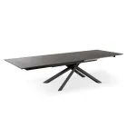 Table extensible jusqu'à 270 cm avec plateau HPL et piètement aluminium - Recherche Viadurini