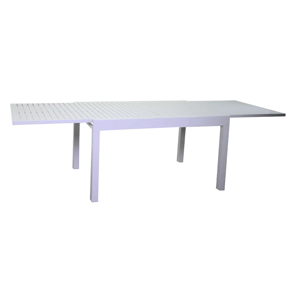 Table à rallonge 270 cm pour l'extérieur avec structure en aluminium - Feuille Viadurini