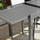 Table à rallonge 270 cm pour l'extérieur avec structure en aluminium - Feuille Viadurini