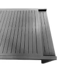 Table à rallonge 270 cm pour l'extérieur avec structure en aluminium - Feuille Viadurini