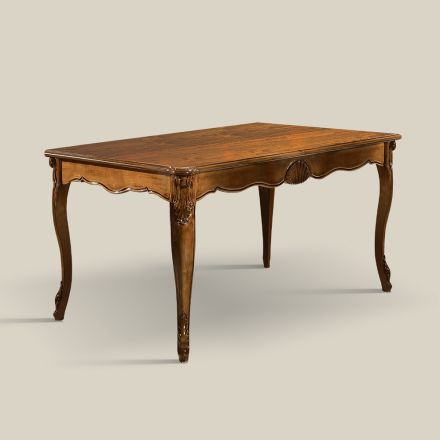 Table extensible à 280 cm en bois de noyer Bassano Made in Italy - Caligola Viadurini