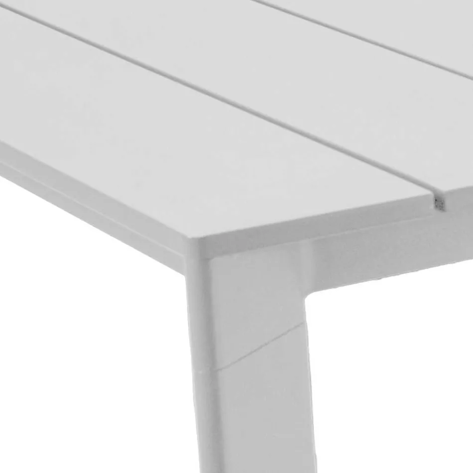 Table à rallonge 281 cm en aluminium avec plateau à lamelles - Specific Viadurini