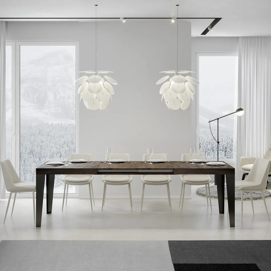 Table extensible jusqu'à 284 cm en différentes tailles et finitions Made in Italy - Beach Viadurini