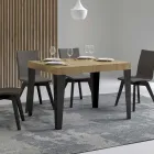 Table extensible jusqu'à 284 cm en différentes tailles et finitions Made in Italy - Beach Viadurini