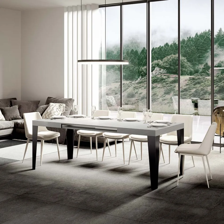 Table extensible jusqu'à 284 cm en différentes tailles et finitions Made in Italy - Beach Viadurini