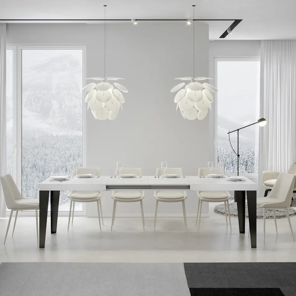 Table extensible jusqu'à 284 cm en différentes tailles et finitions Made in Italy - Beach Viadurini