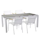 Table à rallonge 300 cm en aluminium avec plateau en stratifié - Righello Viadurini