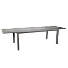 Table à rallonge 300 cm en aluminium avec plateau en stratifié - Righello Viadurini