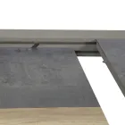 Table à rallonge 300 cm en aluminium avec plateau en stratifié - Righello Viadurini