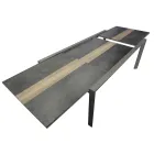 Table à rallonge 300 cm en aluminium avec plateau en stratifié - Righello Viadurini