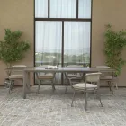 Table à rallonge 300 cm en aluminium avec plateau en stratifié - Righello Viadurini