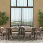 Table à rallonge 300 cm en aluminium avec plateau en stratifié - Righello Viadurini