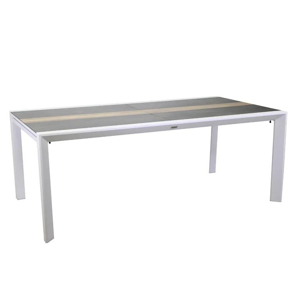 Table à rallonge 300 cm en aluminium avec plateau en stratifié - Righello Viadurini