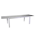 Table à rallonge 300 cm en aluminium avec plateau en stratifié - Righello Viadurini