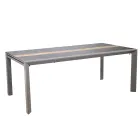 Table à rallonge 300 cm en aluminium avec plateau en stratifié - Righello Viadurini
