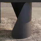 Table extensible 300 cm en métal et plateau en pierre frittée - Taviria Viadurini