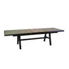 Table à rallonge 303 cm en aluminium avec plateau HPL - Righello Viadurini