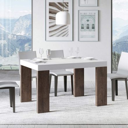 Table extensible jusqu'à 440 cm en différentes finitions Made in Italy - Arbre Viadurini