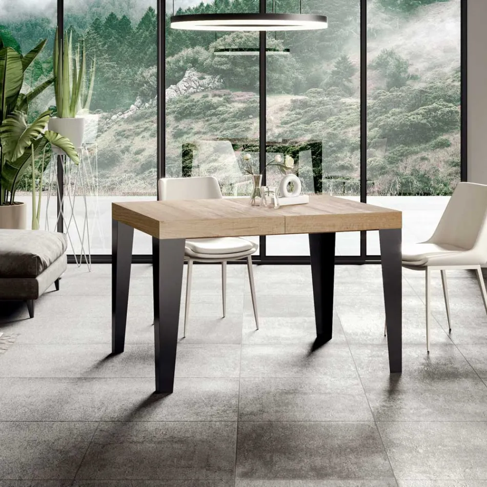 Table extensible jusqu'à 440 cm en différentes tailles et finitions Made in Italy - Beach Viadurini