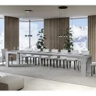 Table extensible jusqu'à 440 cm en microparticules de bois Made in Italy - Arbre Viadurini