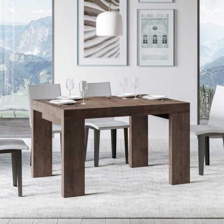 Table extensible jusqu'à 440 cm en microparticules de bois Made in Italy - Arbre Viadurini