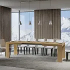 Table extensible jusqu'à 440 cm en microparticules de bois Made in Italy - Arbre Viadurini