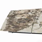 Table extensible en forme de tonneau avec rallonges intégrées fabriquée en Italie - Grotta Viadurini