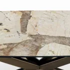 Table extensible en forme de tonneau avec rallonges intégrées fabriquée en Italie - Grotta Viadurini