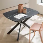 Table tonneau extensible en stratifié HPL avec différentes finitions - Incontro Viadurini