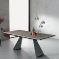 Table extensible avec rallonge latérale en placage bois - Aperol