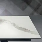 Table extensible avec rallonge latérale en vitrocéramique - Aperol Viadurini