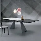 Table extensible avec rallonge latérale en vitrocéramique - Aperol Viadurini
