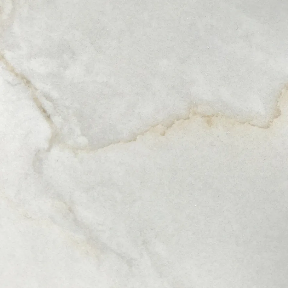 Table extensible avec base en acier et plateau en céramique finition marbre - Emilia  Viadurini