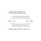 Table Extensible avec Bord Écorcé Irrégulier Fabriquée en Italie - Verres Viadurini