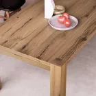 Table extensible avec pieds et plateau plaqués Made in Italy - Tash Viadurini