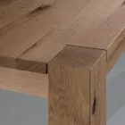 Table extensible avec pieds et plateau plaqués Made in Italy - Tash Viadurini