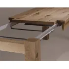 Table extensible avec pieds et plateau plaqués Made in Italy - Tash Viadurini