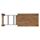 Table extensible avec pieds et plateau plaqués Made in Italy - Tash Viadurini