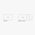 Table extensible avec pieds en métal blanc et plateau en mélamine - Shaila Viadurini