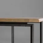 Table Extensible avec Plateau et Bord Écorcés Fabriquée en Italie - Aravis Viadurini