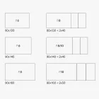 Table extensible avec plateau en mélamine et base en métal - Ariel Viadurini