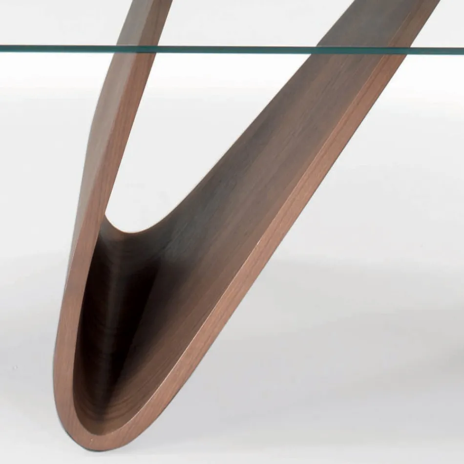 Table extensible avec plateau en verre fabriquée en Italie - Equatore Viadurini