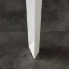 Table extensible avec plateau en verre trempé moderne Baltimora Viadurini