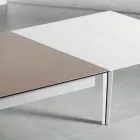 Table extensible Fokos Terra avec plateau en vitrocéramique - Anis Viadurini
