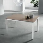 Table extensible Fokos Terra avec plateau en vitrocéramique - Anis Viadurini