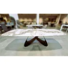 Table extensible de 180 à 260 cm en grès fritté finition Pandora - Orion Viadurini