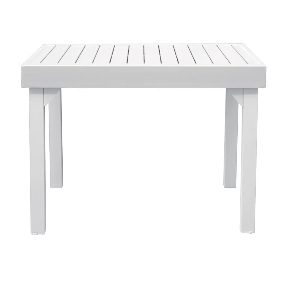 Table d'extérieur extensible avec plateau à lamelles en aluminium - Supernova Viadurini