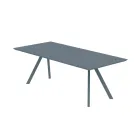 Table de jardin extensible en acier galvanisé Made in Italy - Brienne Viadurini
