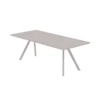 Table de jardin extensible en acier galvanisé Made in Italy - Brienne Viadurini